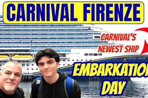 BOARDING Carnival''s NEWEST Cruise Ship | Carnival Firenze from the Port of Long Beach