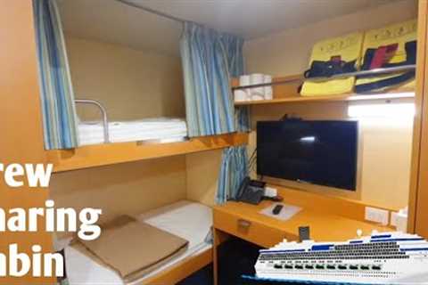 Sharing Crew Cabin in cruise ship || Know how crew members live in cruise ship