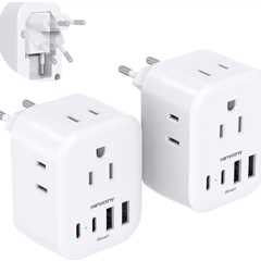 2 Pack European Travel Plug Adapter Review: Mighty & Compact