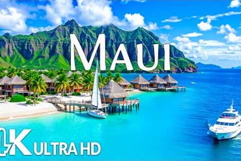 Maui, Hawaii 4K UHD – Golden Beaches, Lush Landscapes & Island Paradise with Relaxing Music