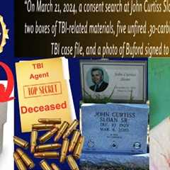 2 Boxes of TBI Material Conficated With A  Photo Of Buford, TBI Agent Deceased