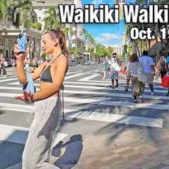 WAIKIKI HAWAII Today 🌺 Oct 19th, 2025 Walking Tour