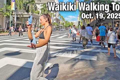 WAIKIKI HAWAII Today 🌺 Oct 19th, 2025 Walking Tour
