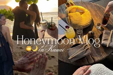 OUR COZY HONEYMOON (kauai, hawaii) 🍯🌙 1 hotel hanalei bay, napali coast snorkel tour, &..